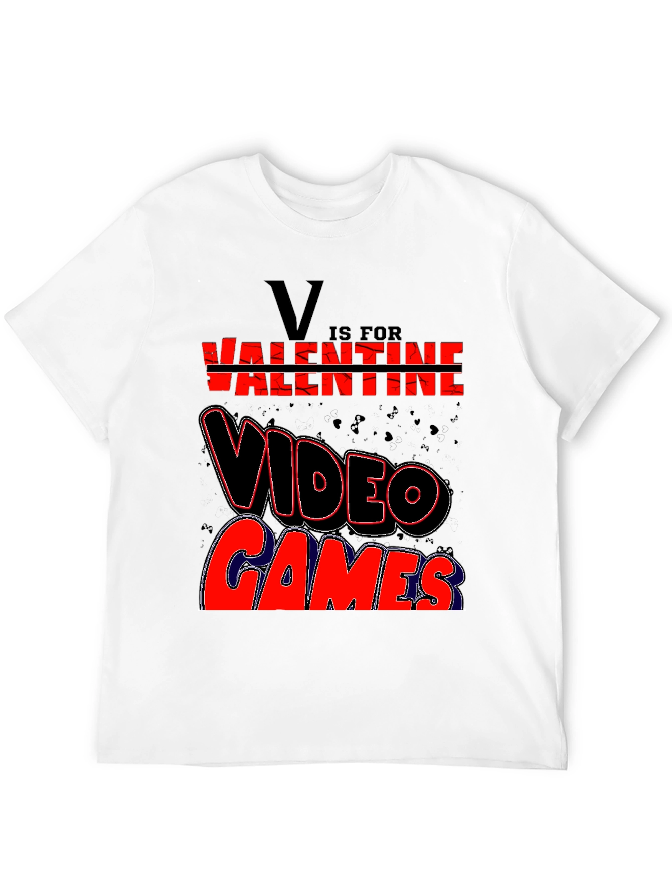 Valentine Video Game T-Shirt - Black