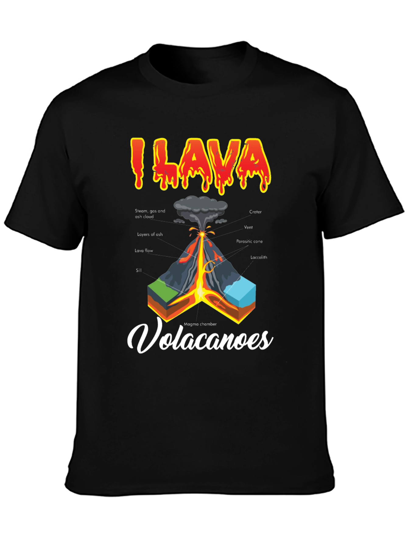 I Lava Volcanoes Graphic T-Shirt