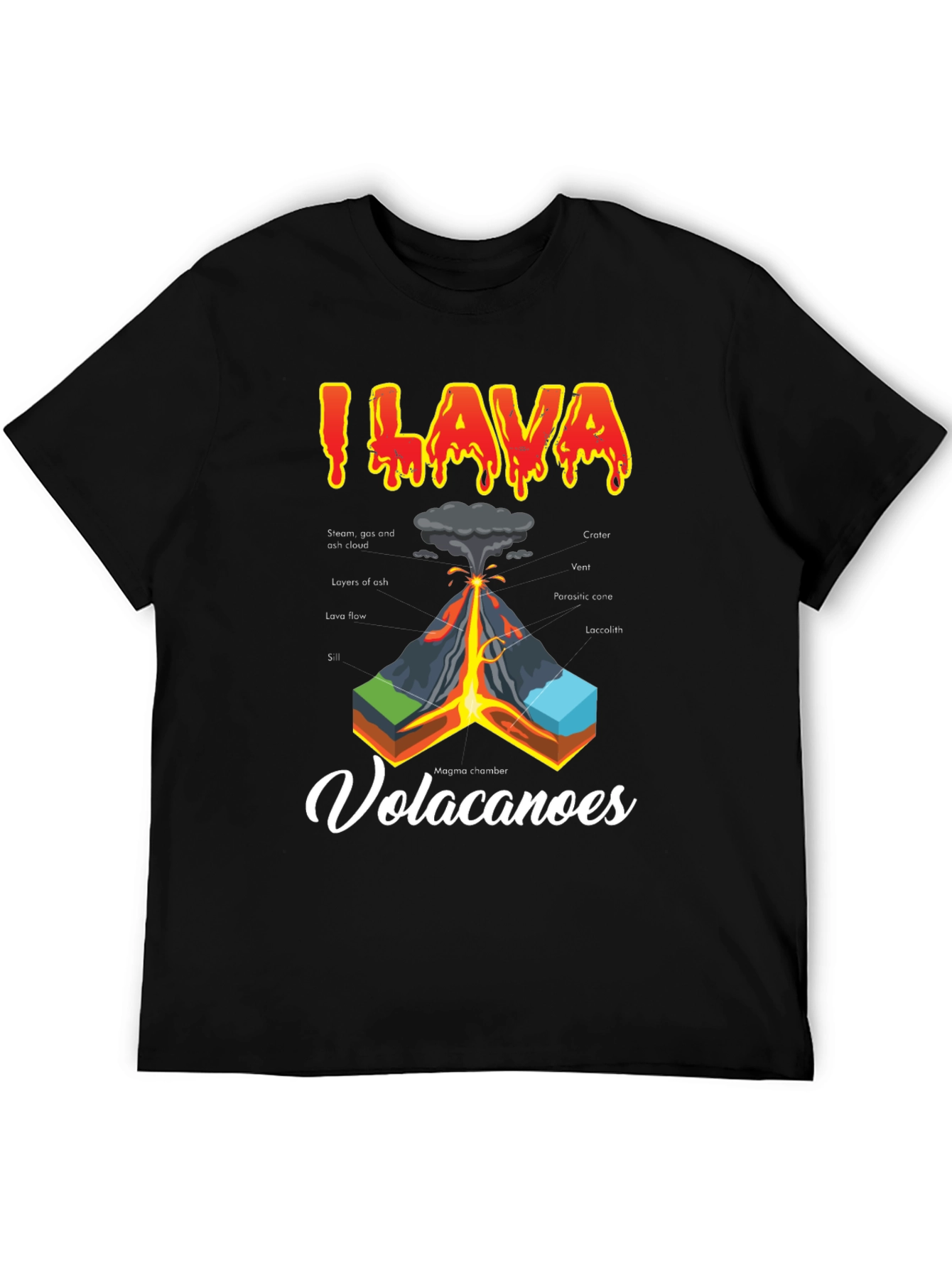 I Lava Volcanoes Graphic T-Shirt
