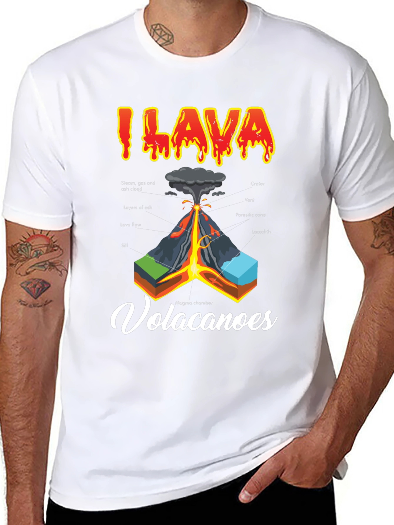 I Lava Volcanoes Graphic T-Shirt