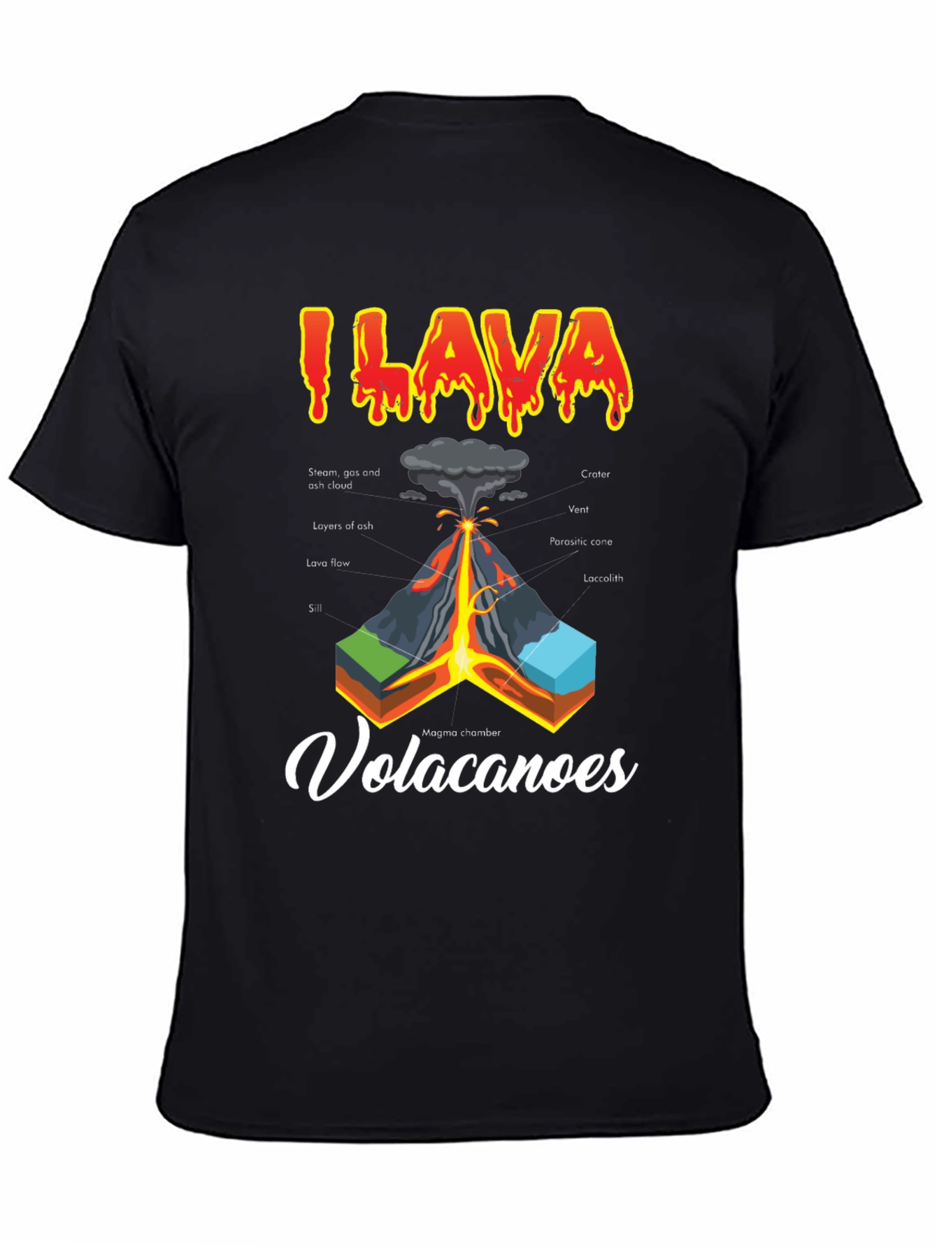 I Lava Volcanoes Graphic T-Shirt