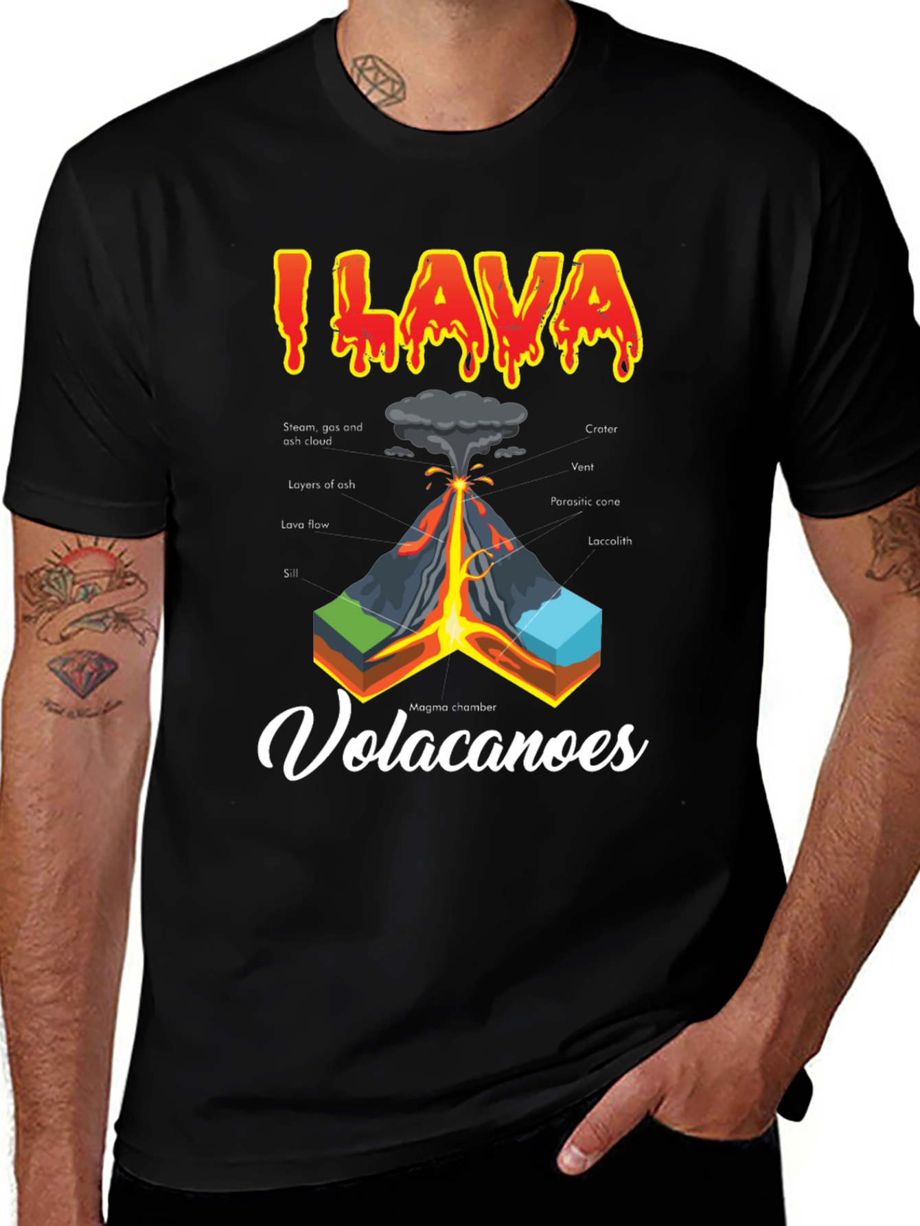 I Lava Volcanoes Graphic T-Shirt