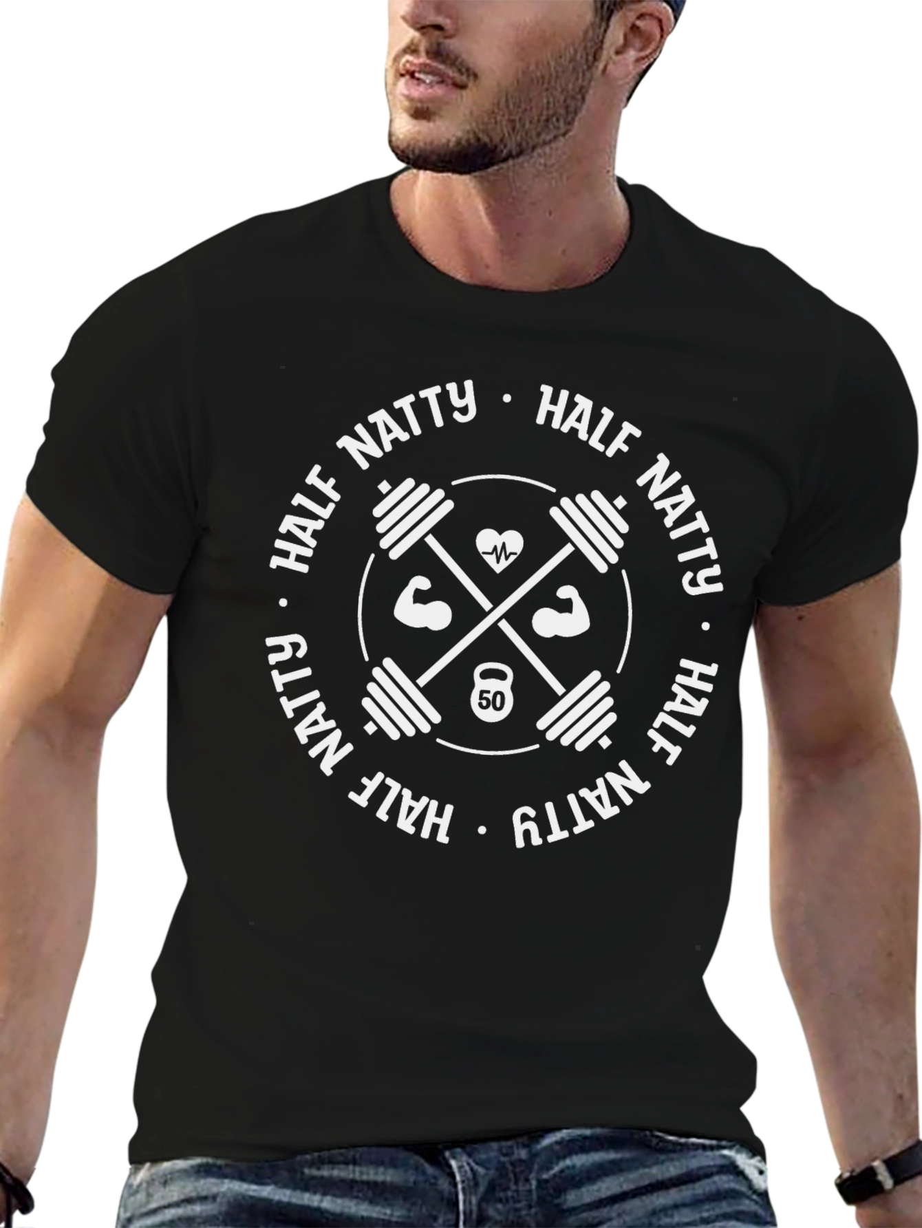Half Natty Weightlifting Graphic T-Shirt