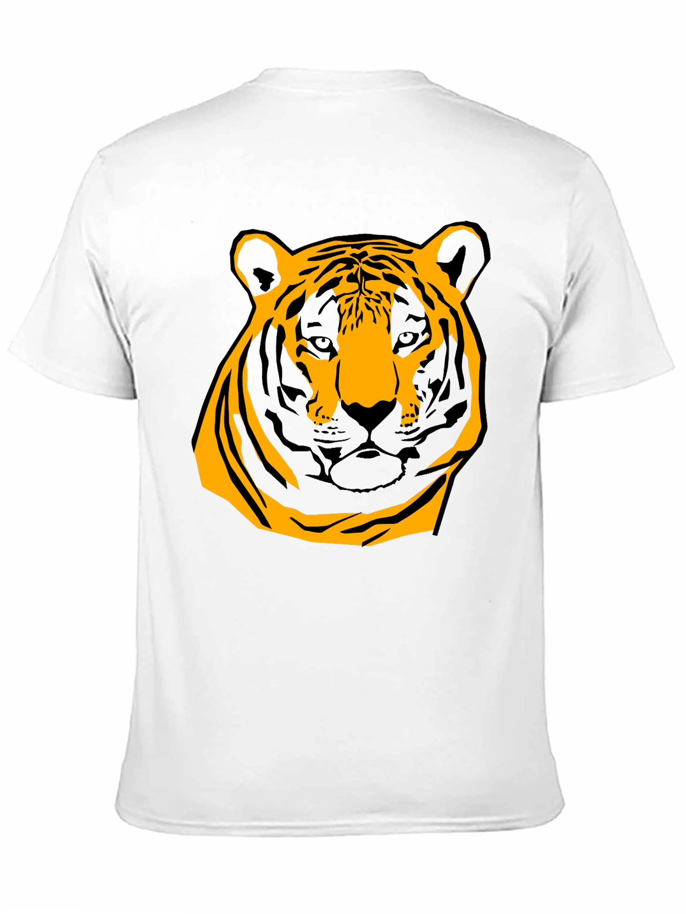Bold Tiger Graphic Tee - Black Cotton Shirt