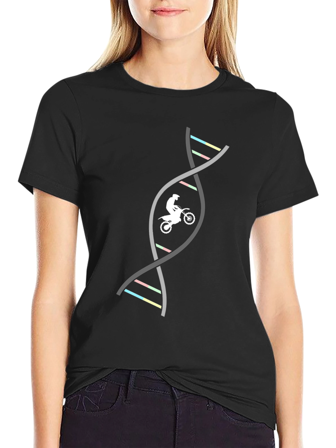 Motocross DNA Graphic T-Shirt - Black