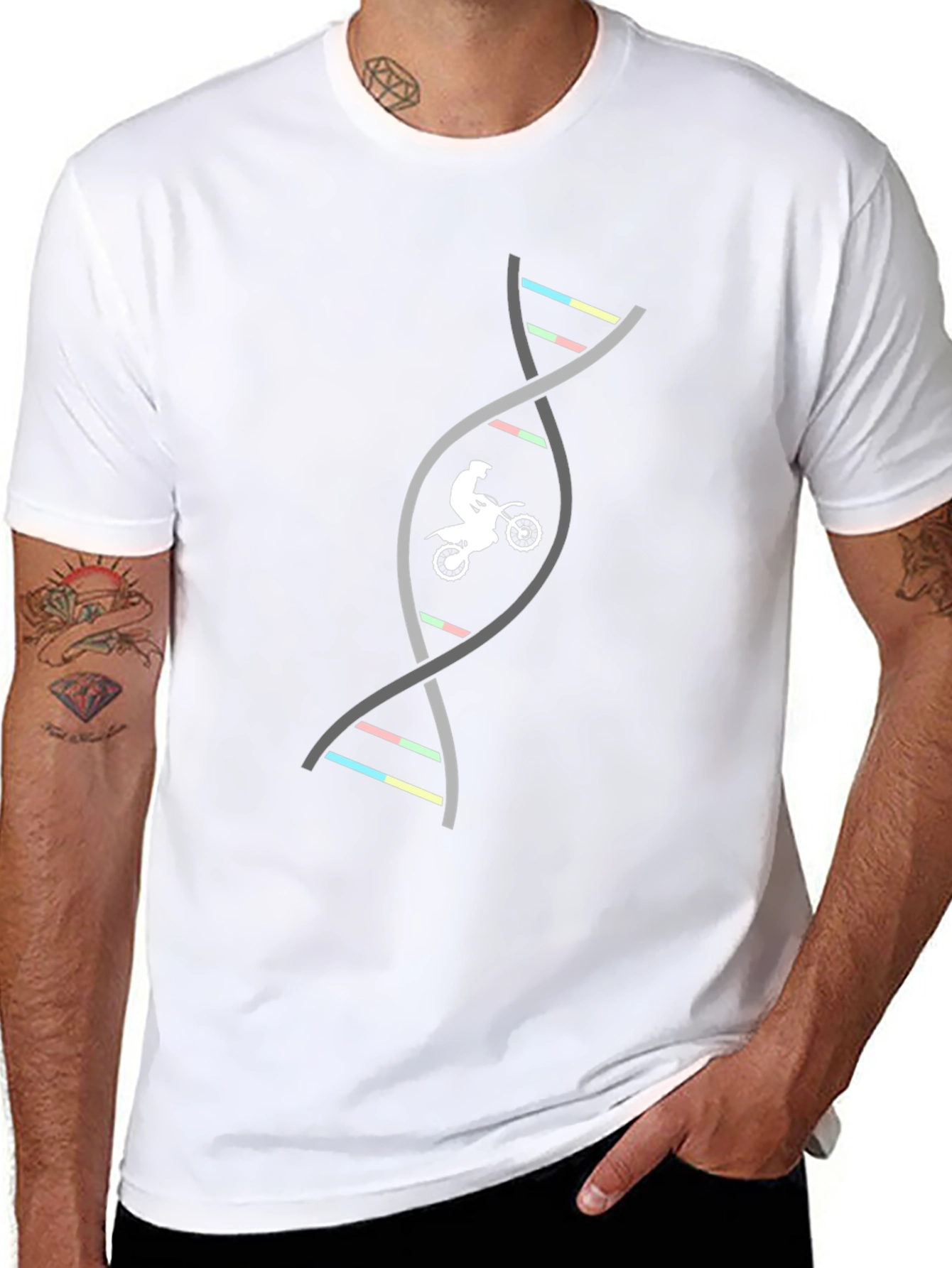 Motocross DNA Graphic T-Shirt - Black