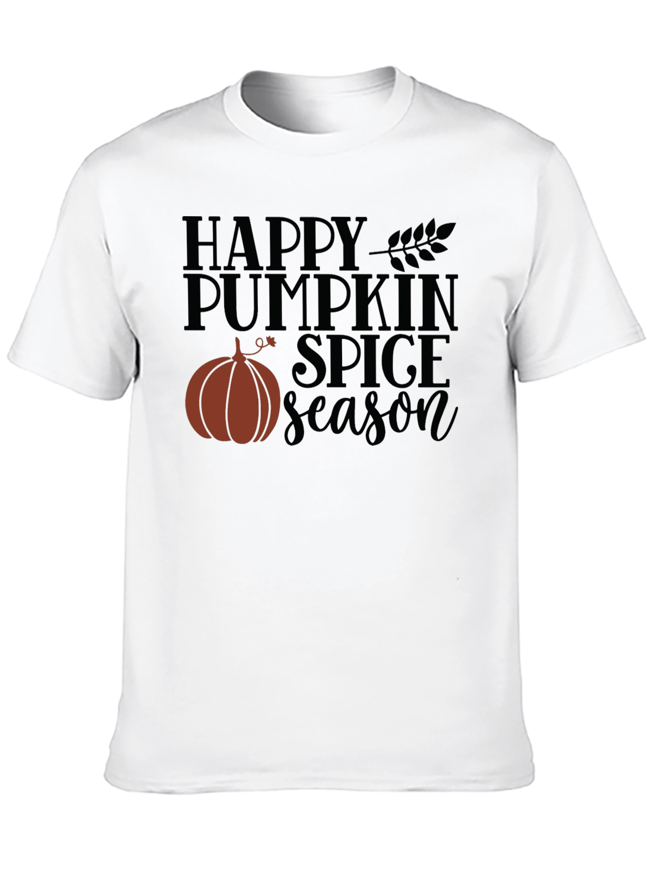 Happy Pumpkin Spice Season Black T-Shirt