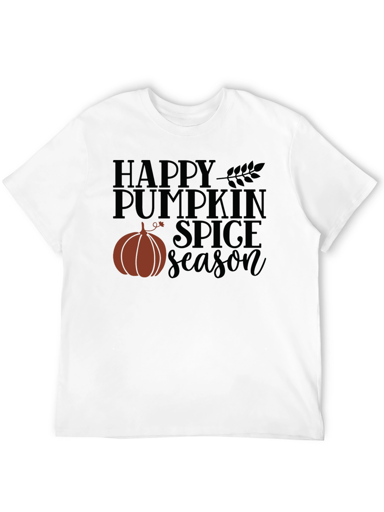 Happy Pumpkin Spice Season Black T-Shirt