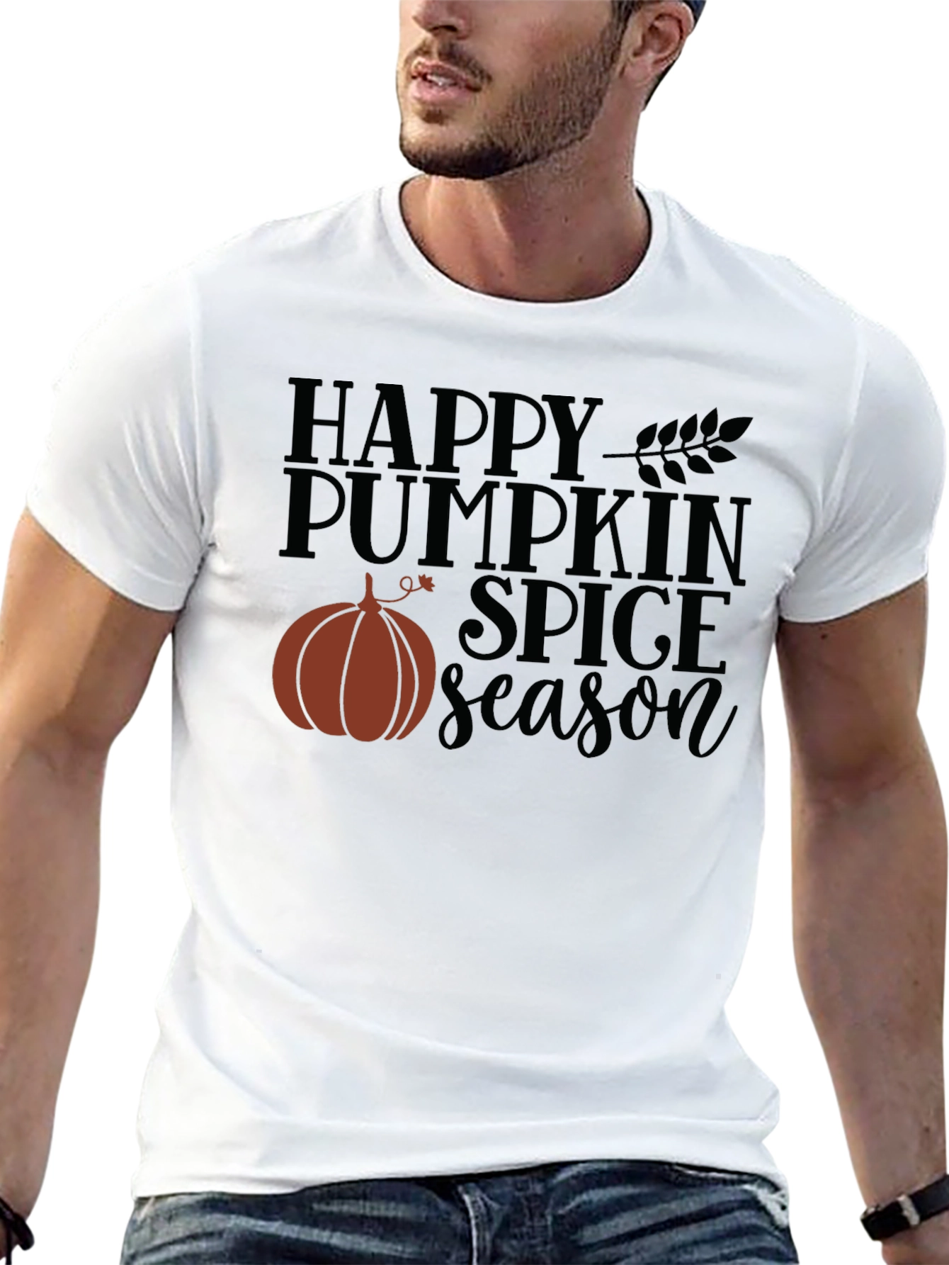 Happy Pumpkin Spice Season Black T-Shirt