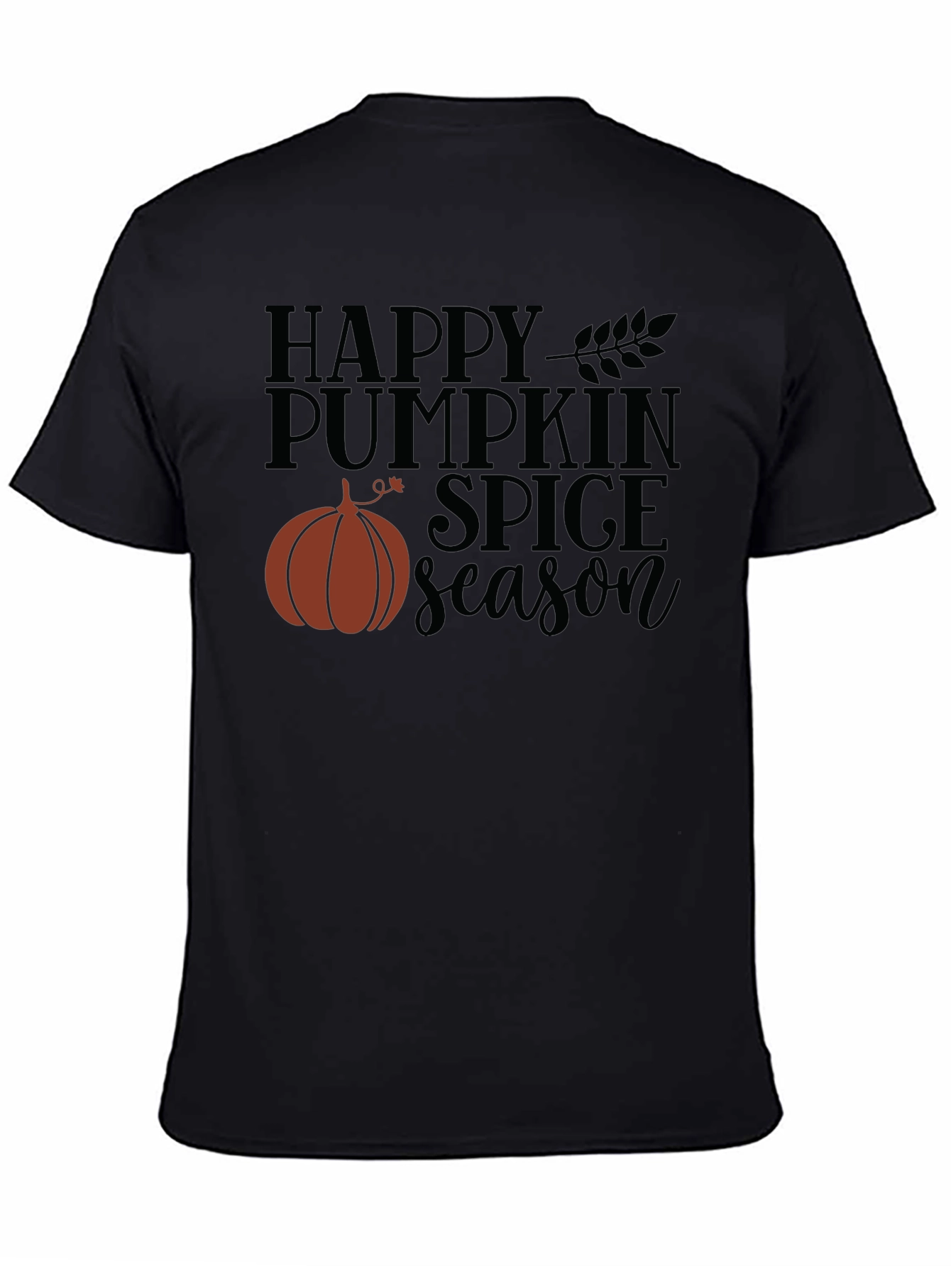 Happy Pumpkin Spice Season Black T-Shirt