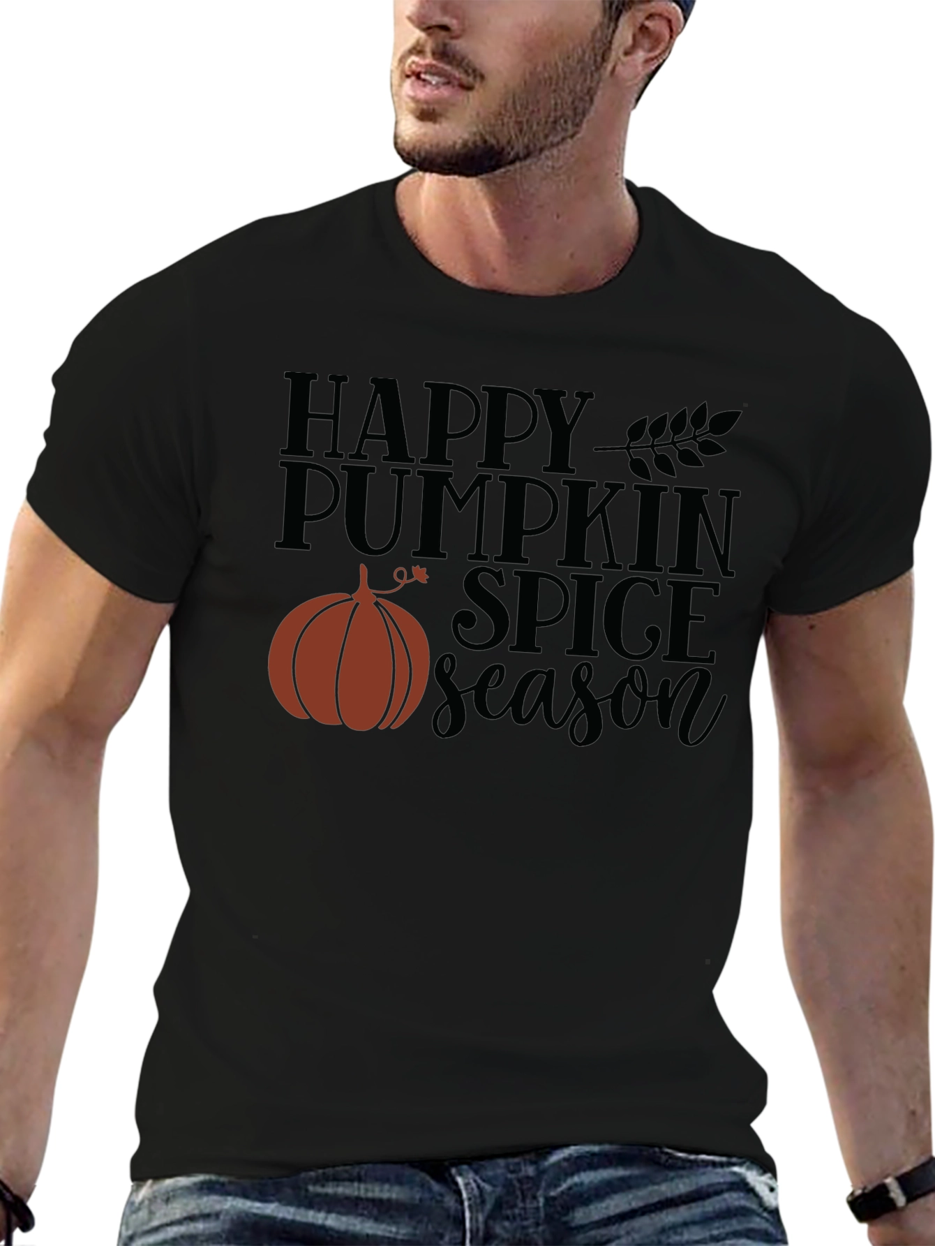 Happy Pumpkin Spice Season Black T-Shirt