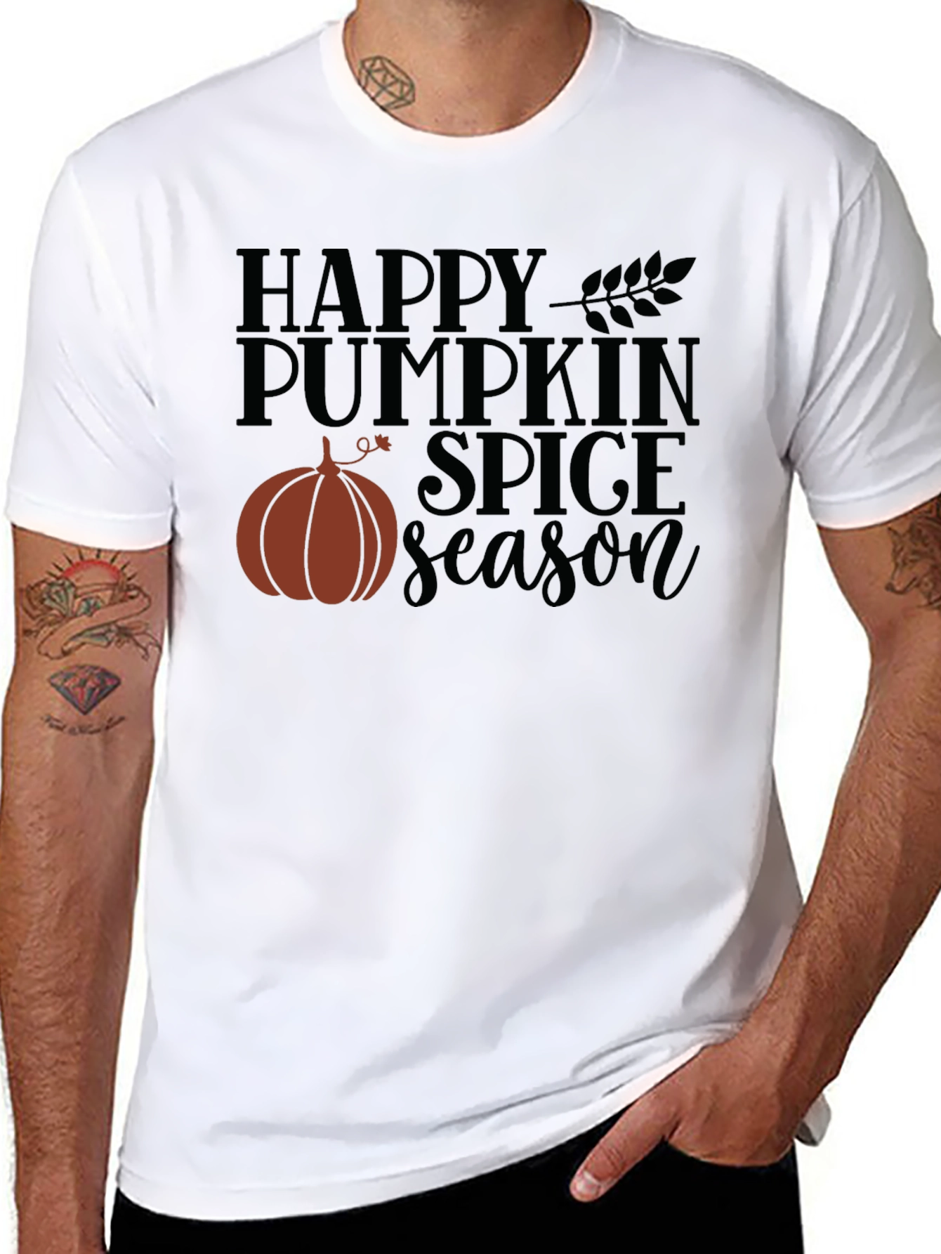 Happy Pumpkin Spice Season Black T-Shirt