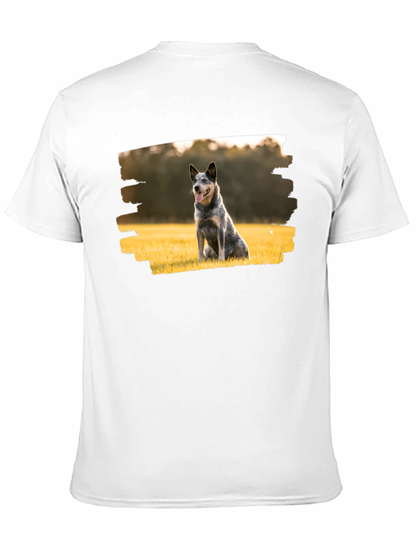 Dog Graphic Tee - Black Cotton T-Shirt
