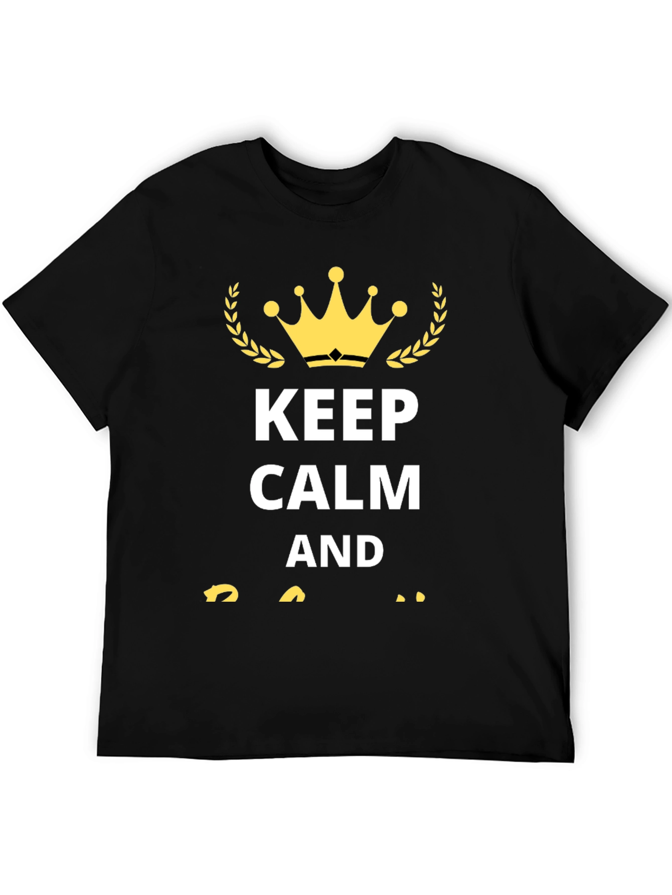Keep Calm T-Shirt - Black Graphic Tee