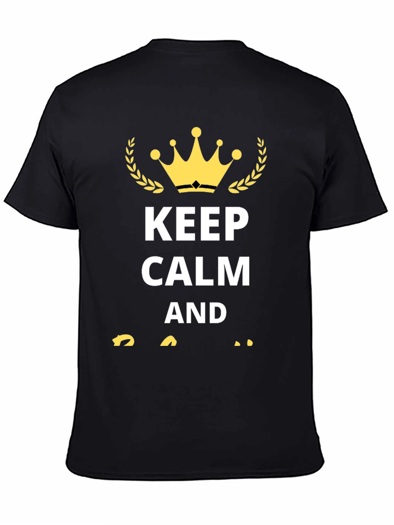 Keep Calm T-Shirt - Black Graphic Tee