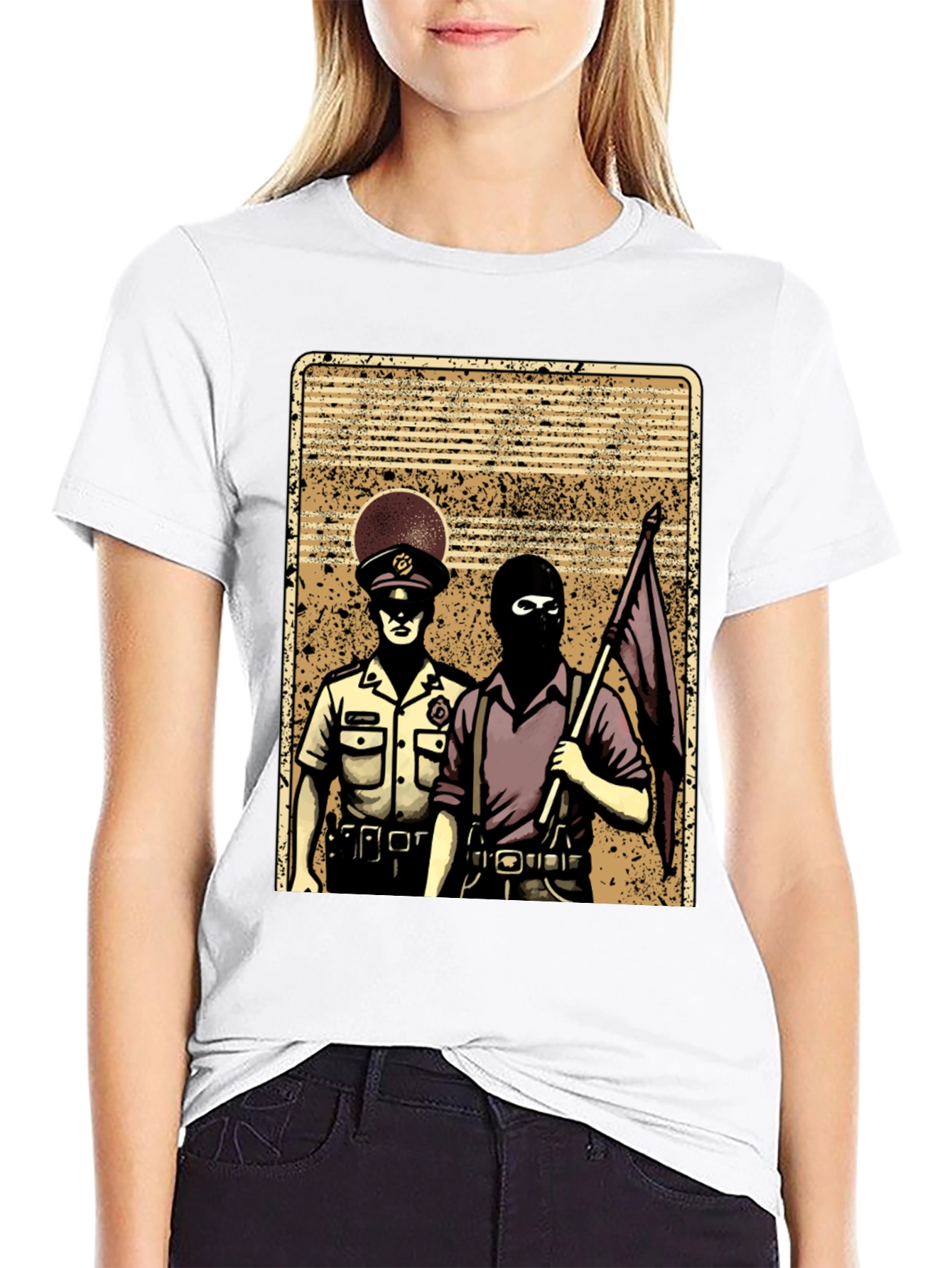 Political Graphic Tee - Law & Disorder
