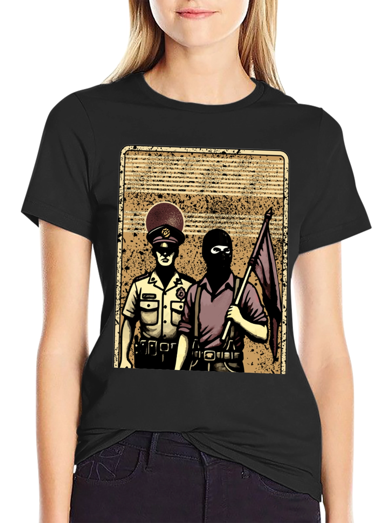 Political Graphic Tee - Law & Disorder