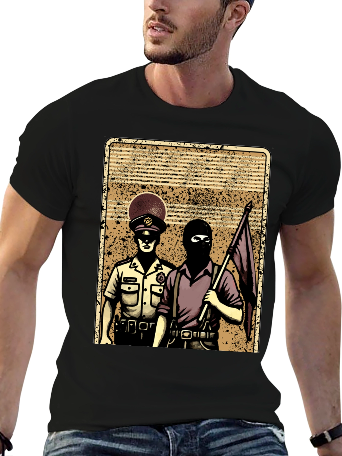 Political Graphic Tee - Law & Disorder