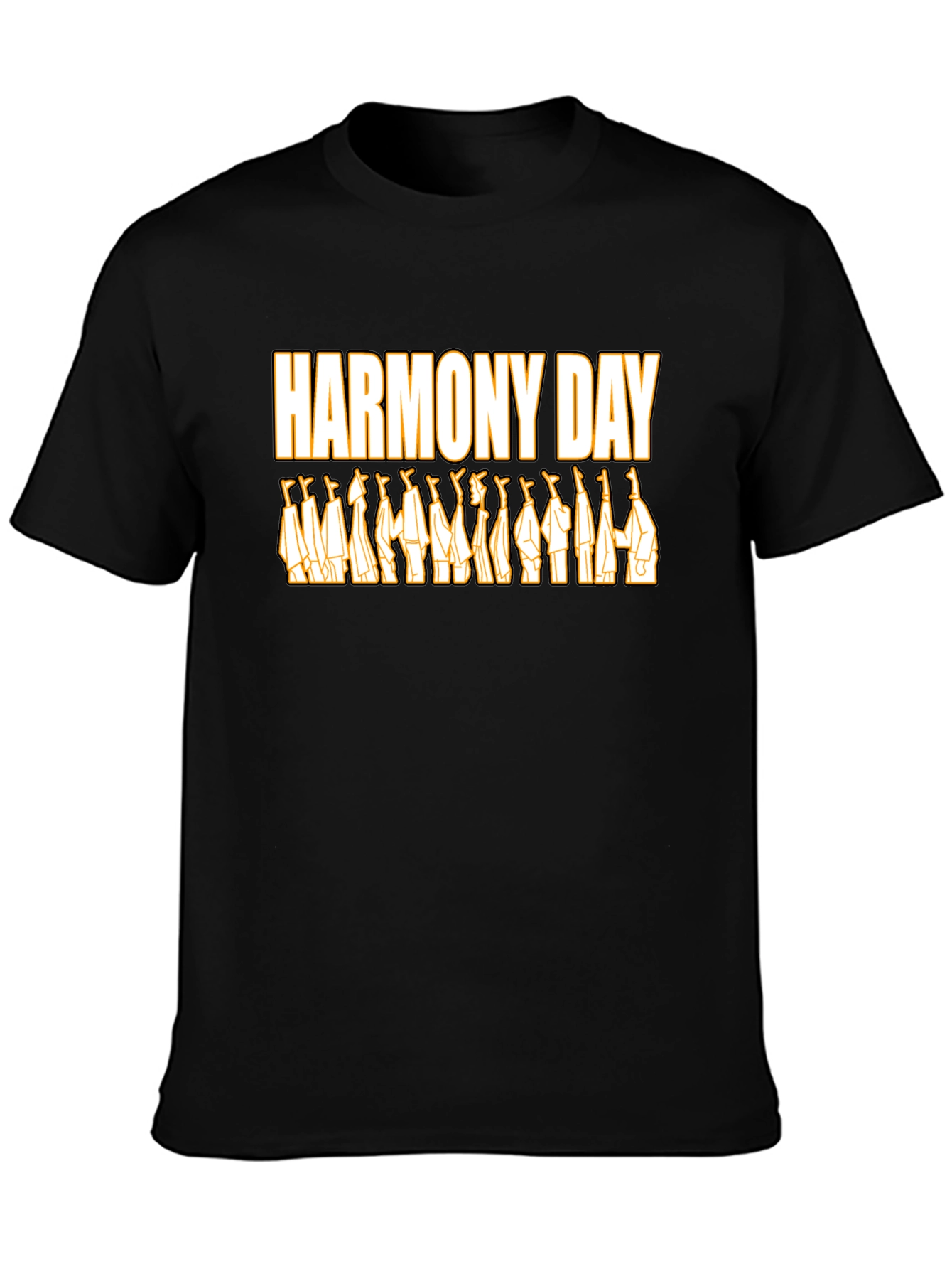 Harmony Day Graphic Tee - Unisex Black T-Shirt