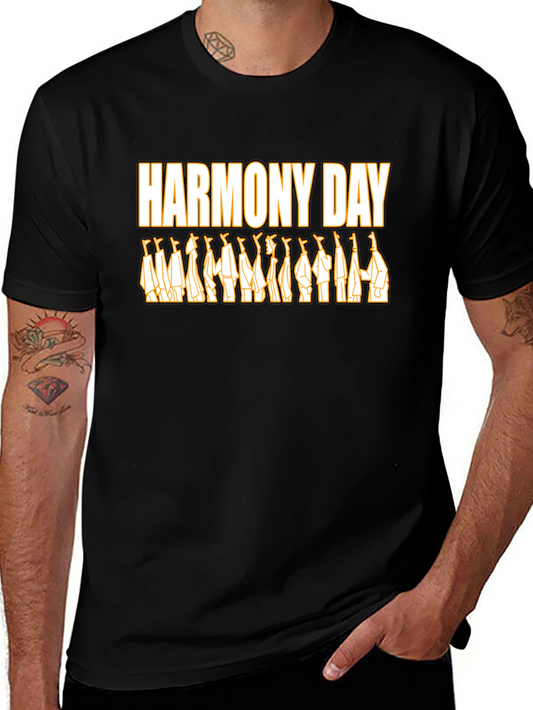 Harmony Day Graphic Tee - Unisex Black T-Shirt