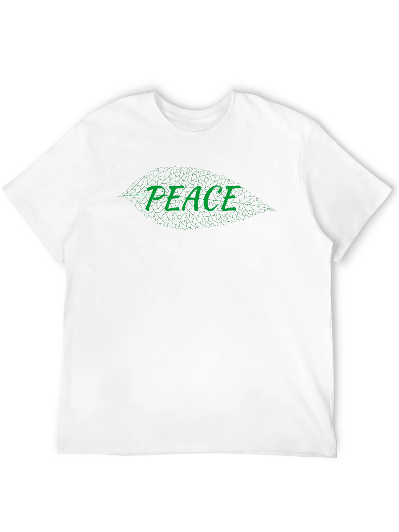 Peace Leaf Graphic Black T-Shirt