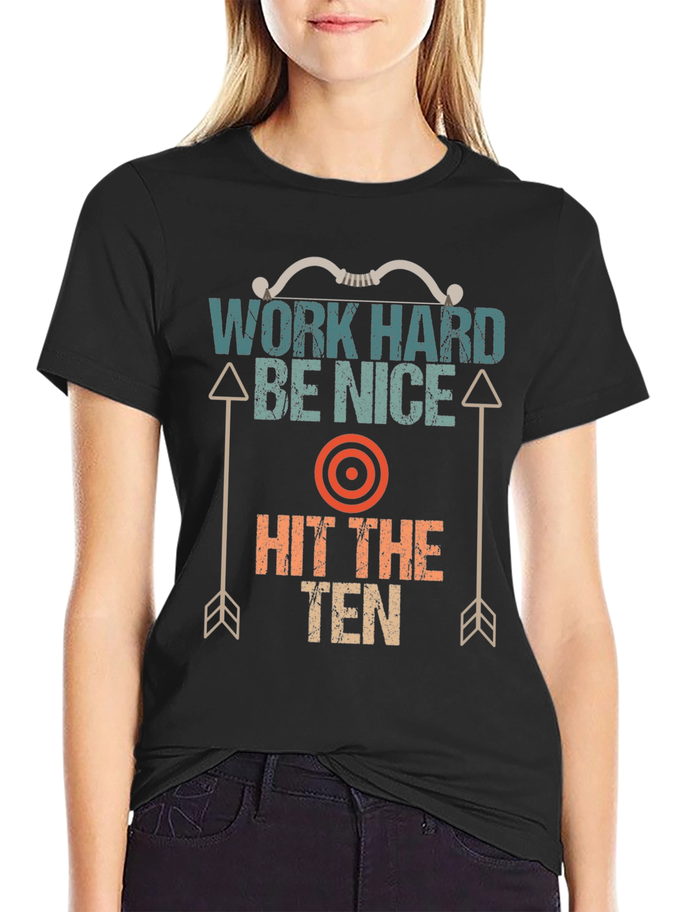 Work Hard Be Nice Archery T-Shirt