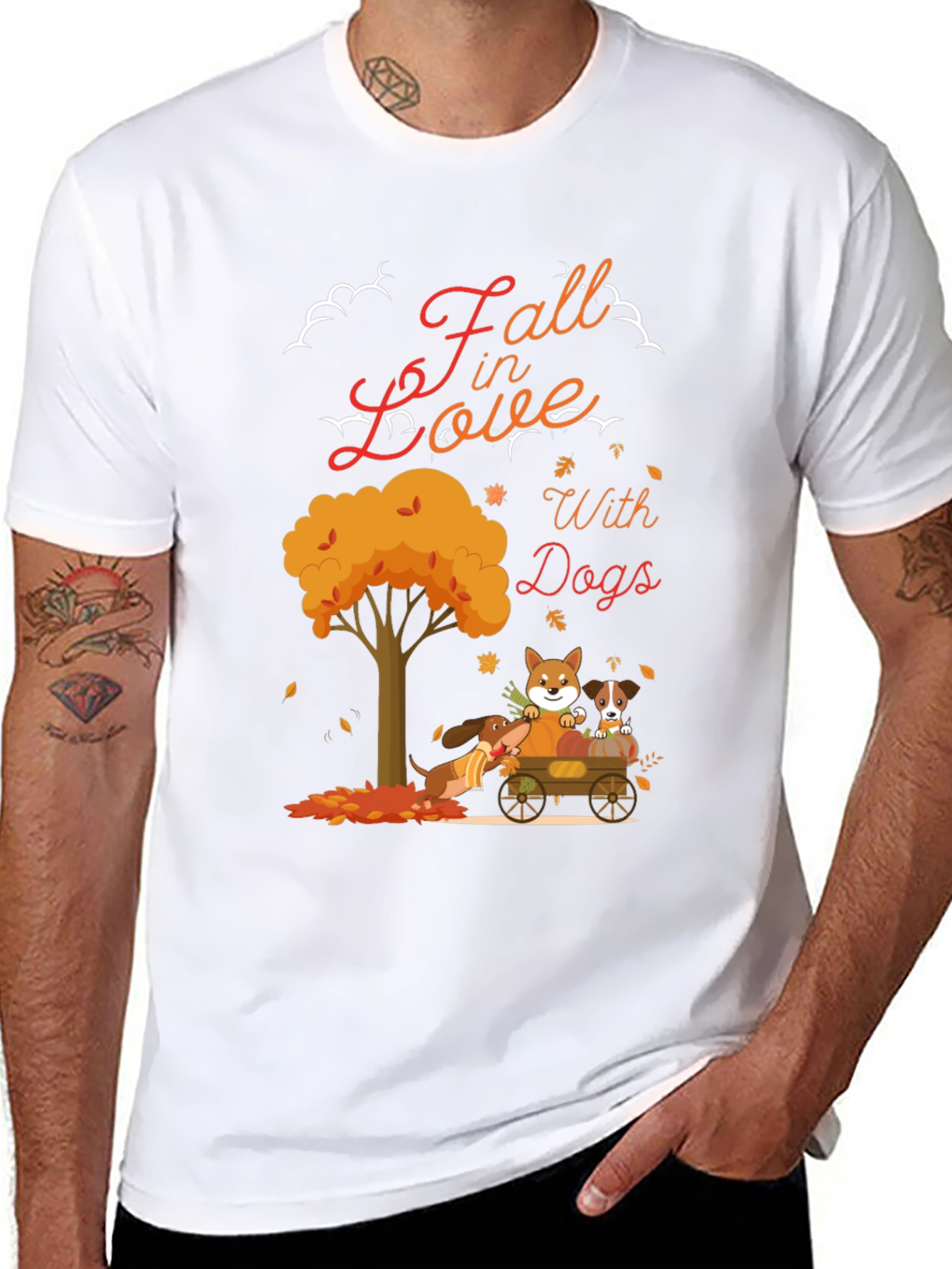 Fall In Love With Dogs T-Shirt