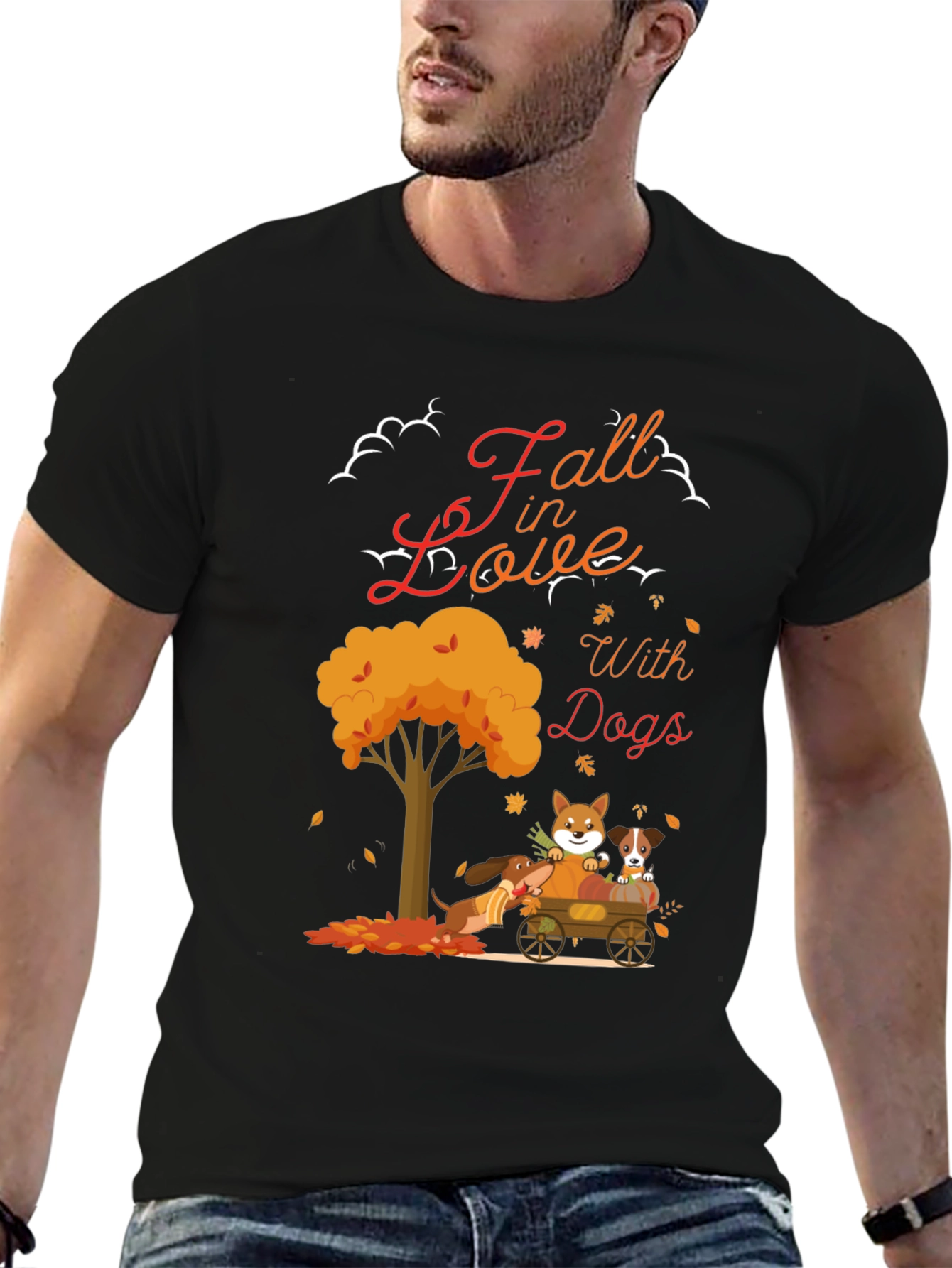 Fall In Love With Dogs T-Shirt