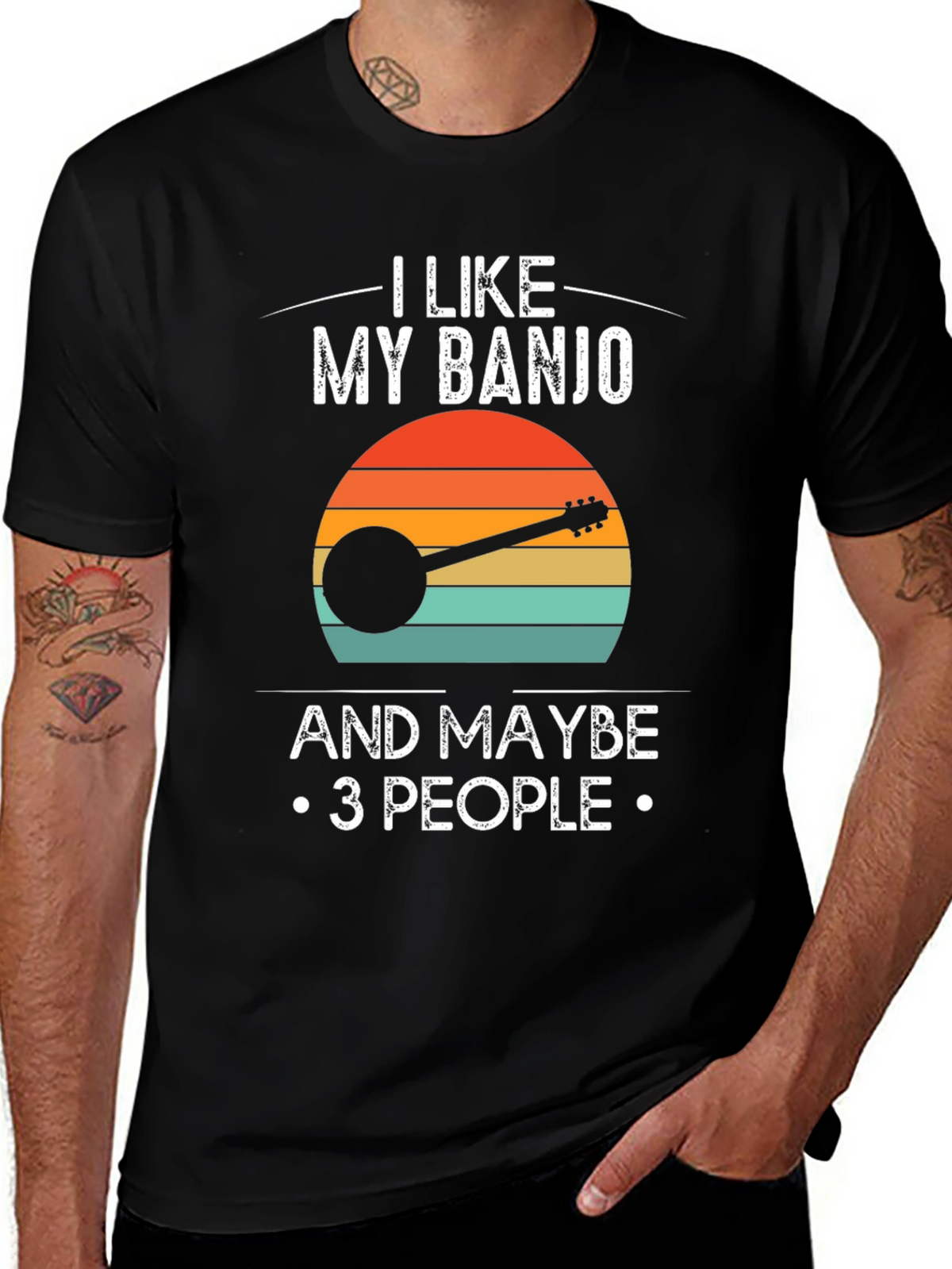 I Like My Banjo and Maybe 3 People T-Shirt