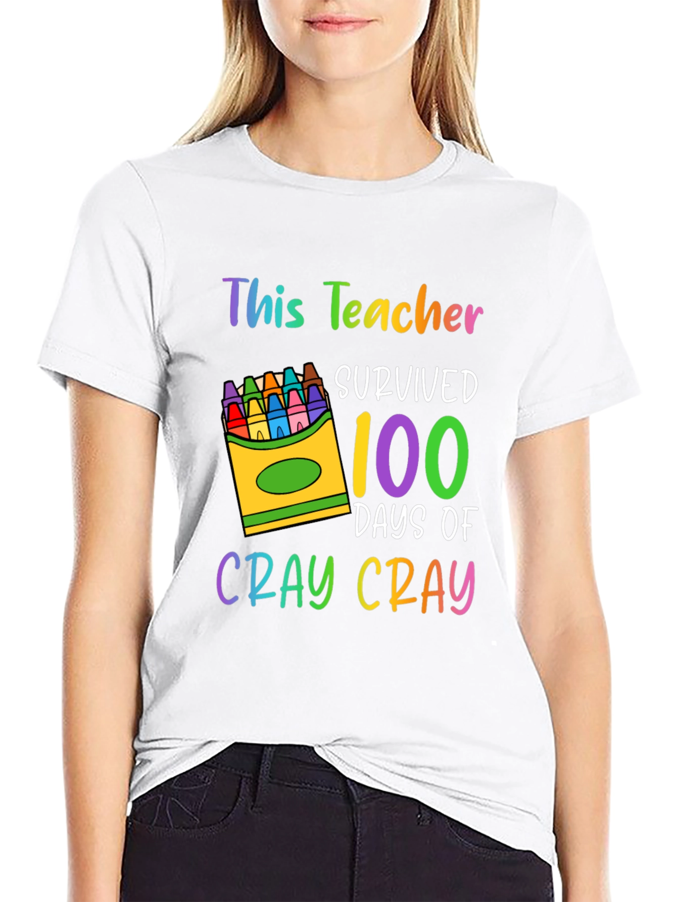 Teacher Survived 100 Days T-Shirt