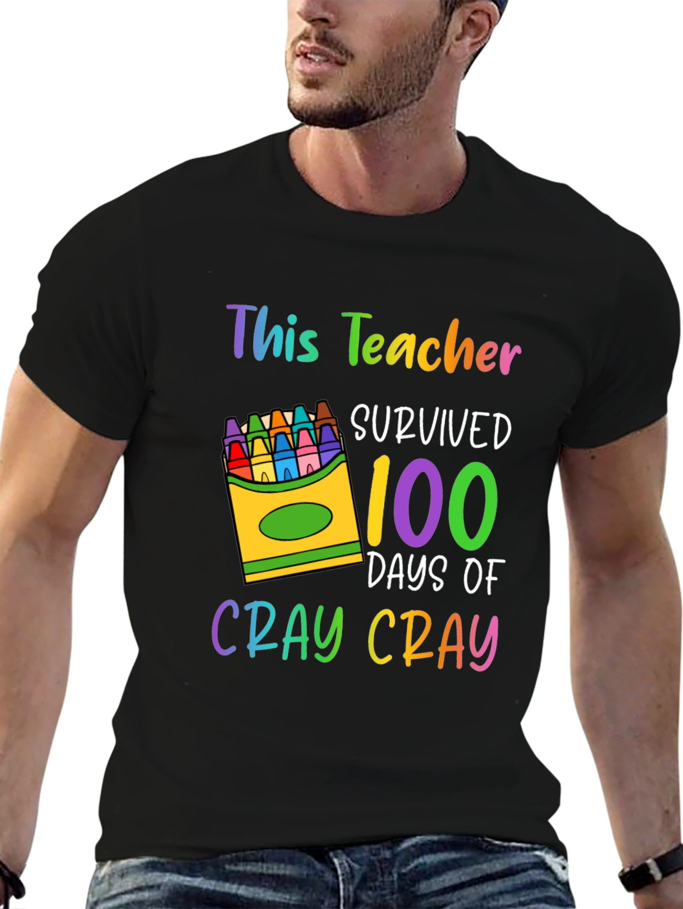 Teacher Survived 100 Days T-Shirt
