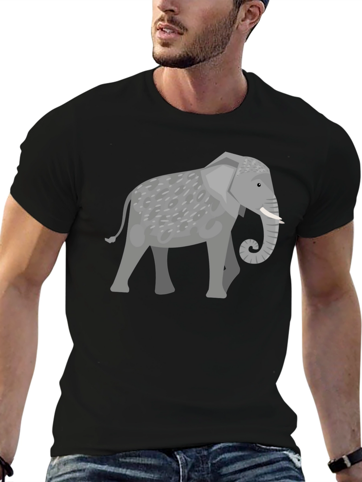 Elephant Graphic T-Shirt - Unisex Casual Wear