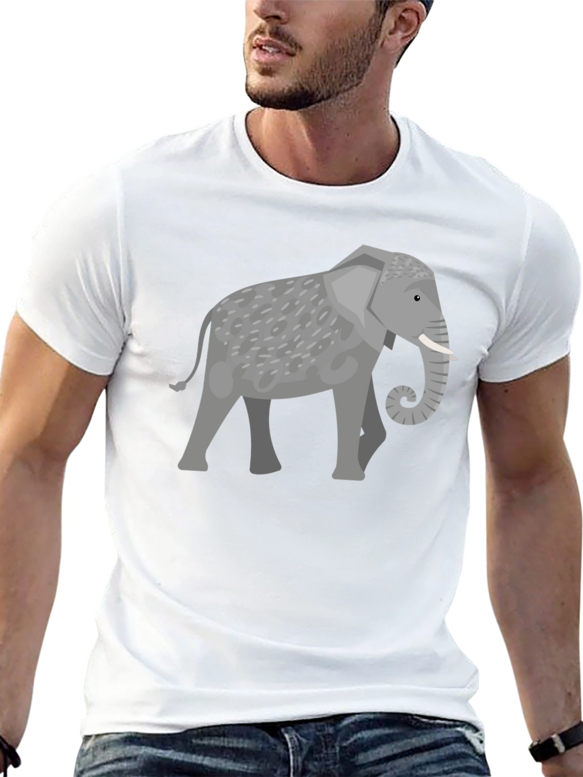 Elephant Graphic T-Shirt - Unisex Casual Wear