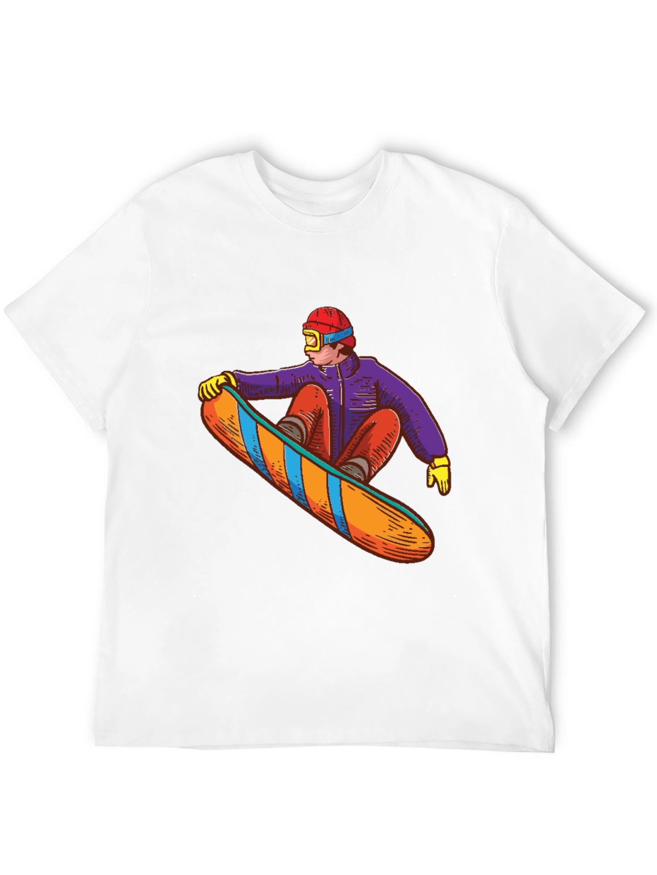 Snowboarder Graphic Tee - Stylish Black T-Shirt