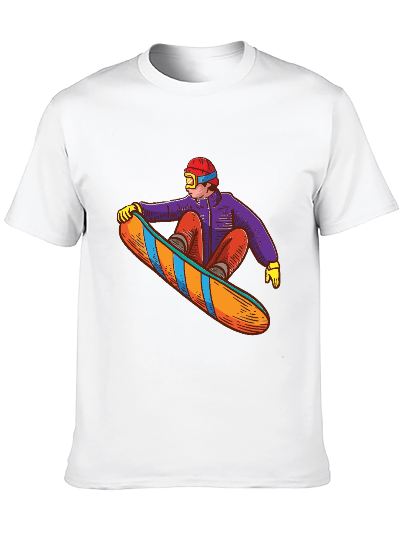 Snowboarder Graphic Tee - Stylish Black T-Shirt