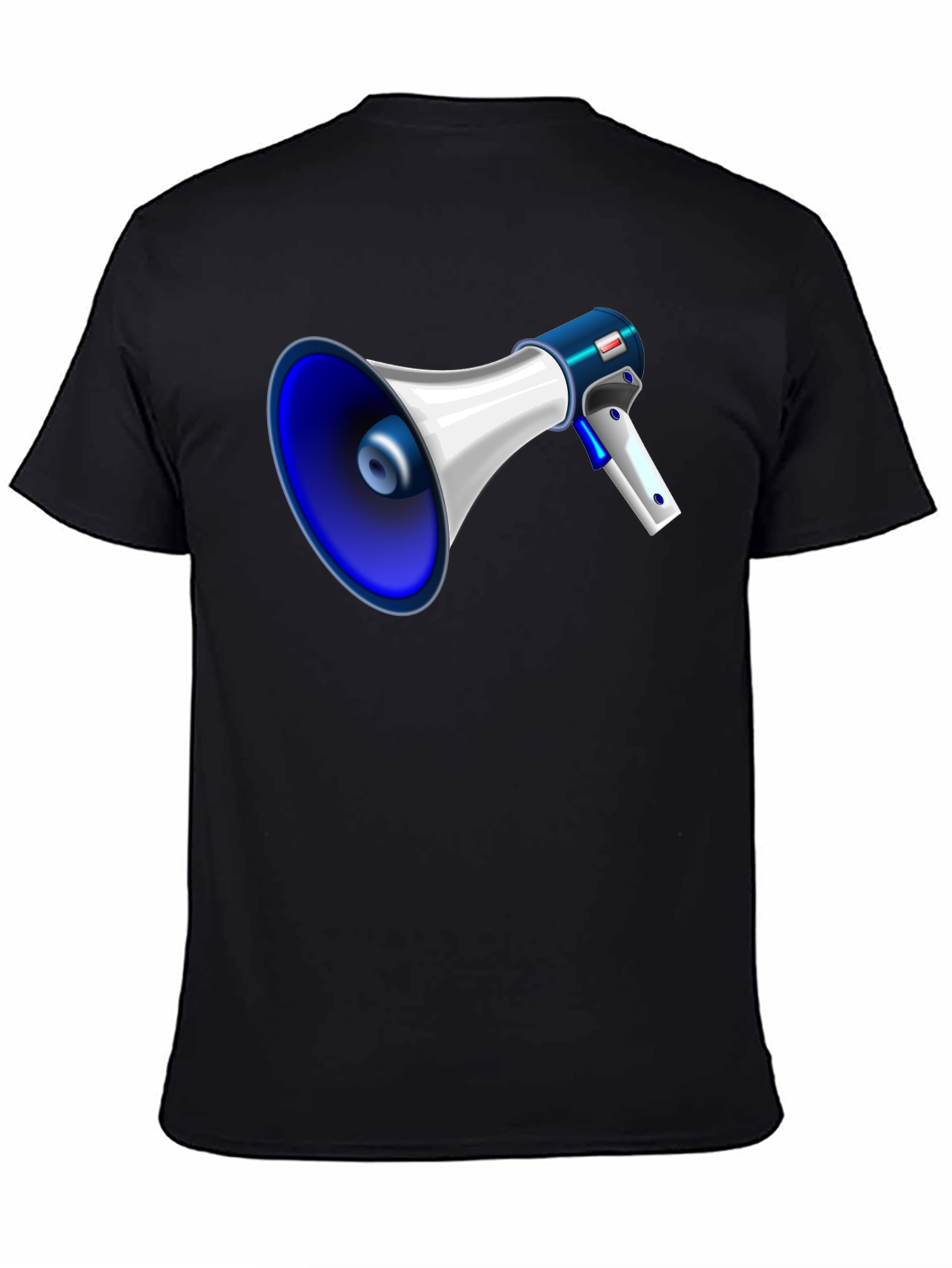 Megaphone Graphic Black T-Shirt