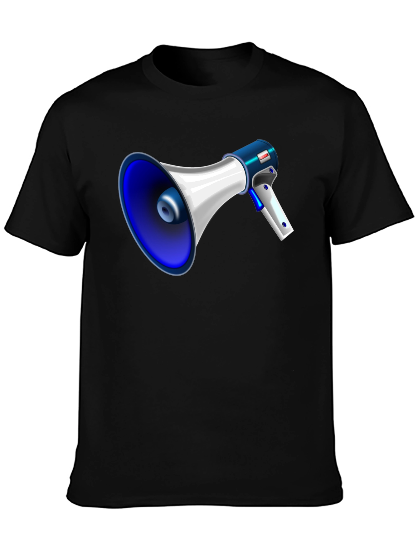 Megaphone Graphic Black T-Shirt
