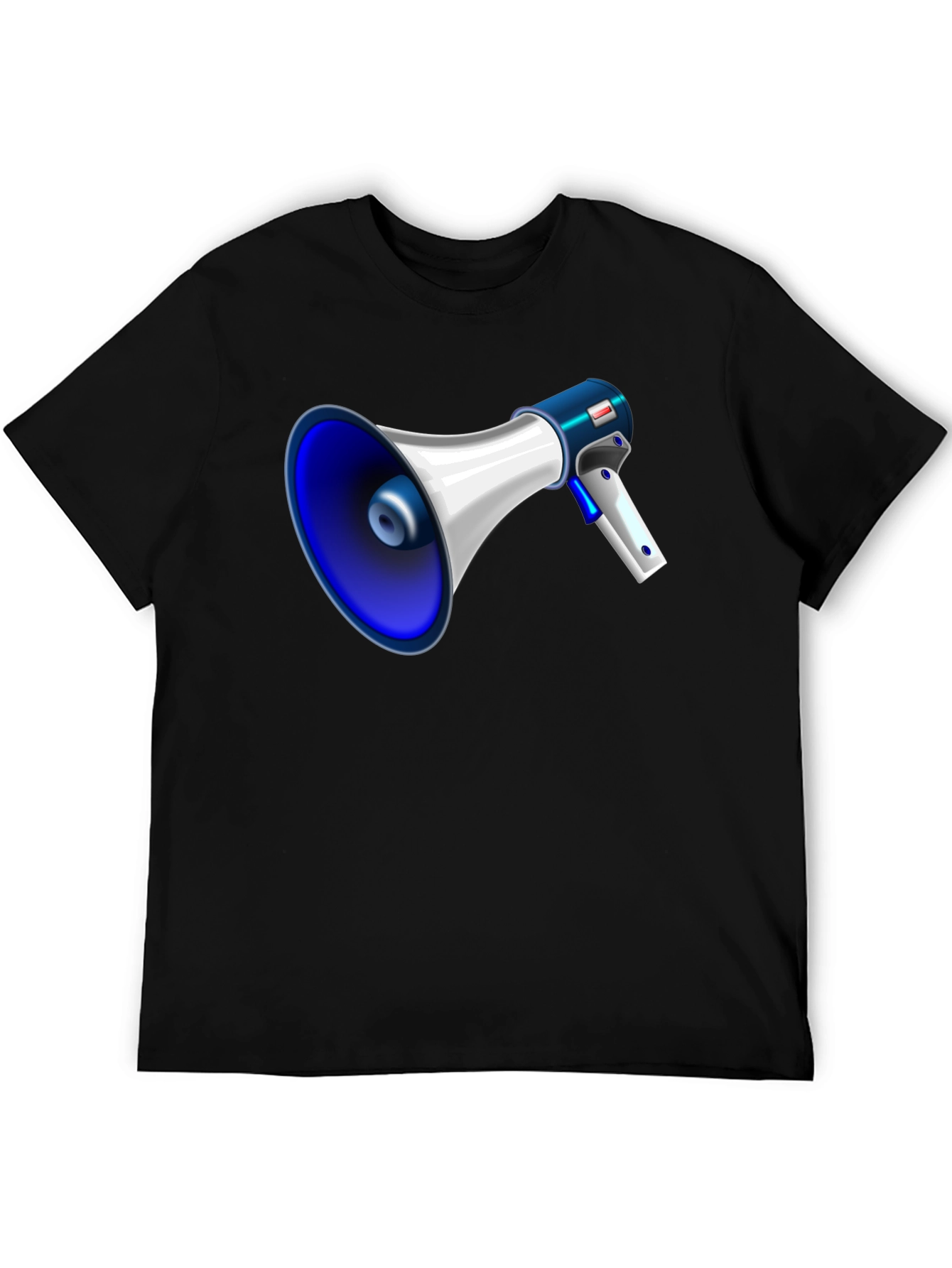 Megaphone Graphic Black T-Shirt