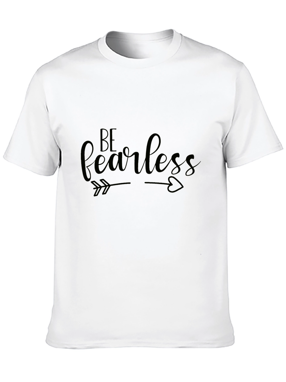 Be Fearless Black Graphic Tee Shirt