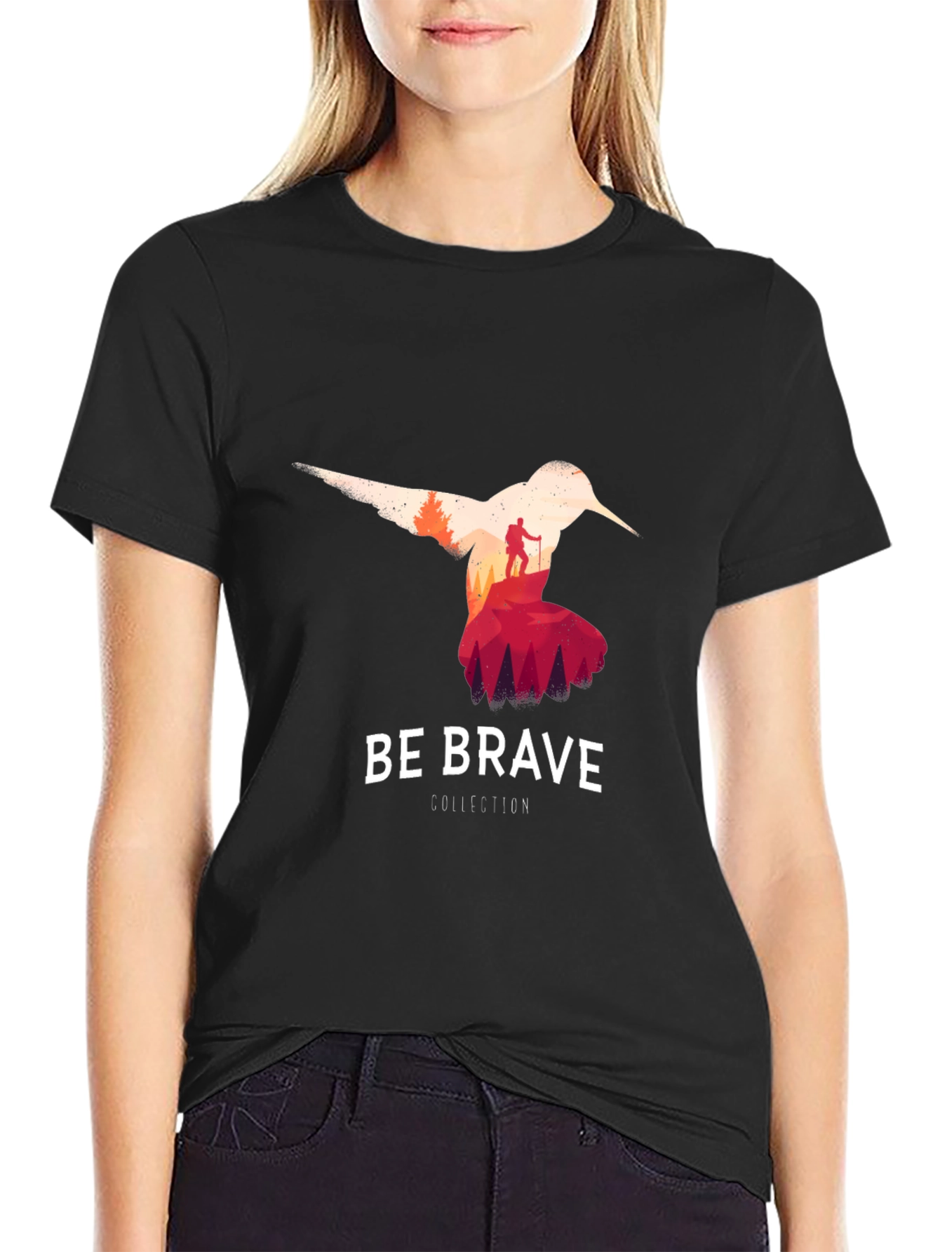 Be Brave Hummingbird Graphic T-Shirt