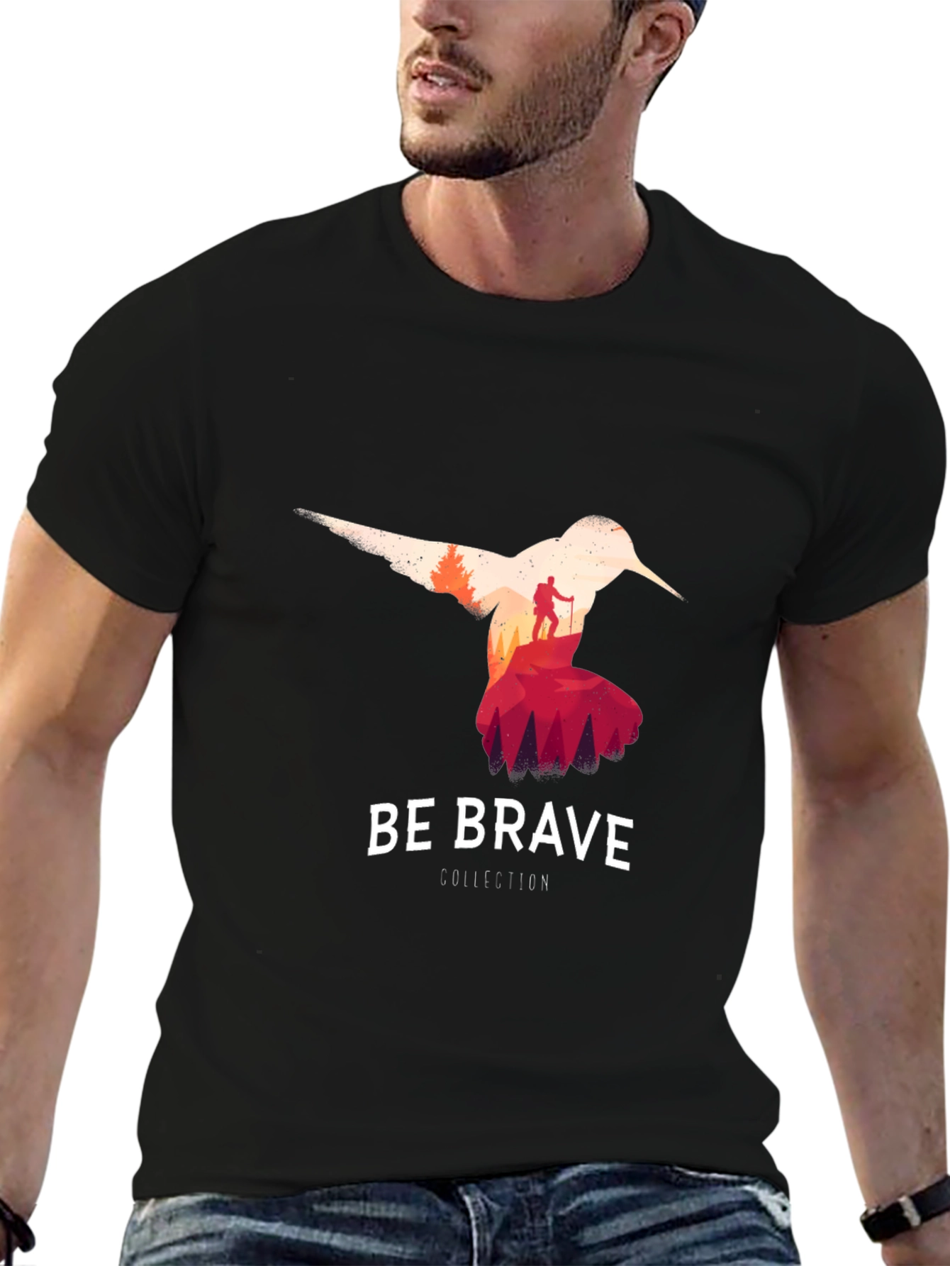 Be Brave Hummingbird Graphic T-Shirt