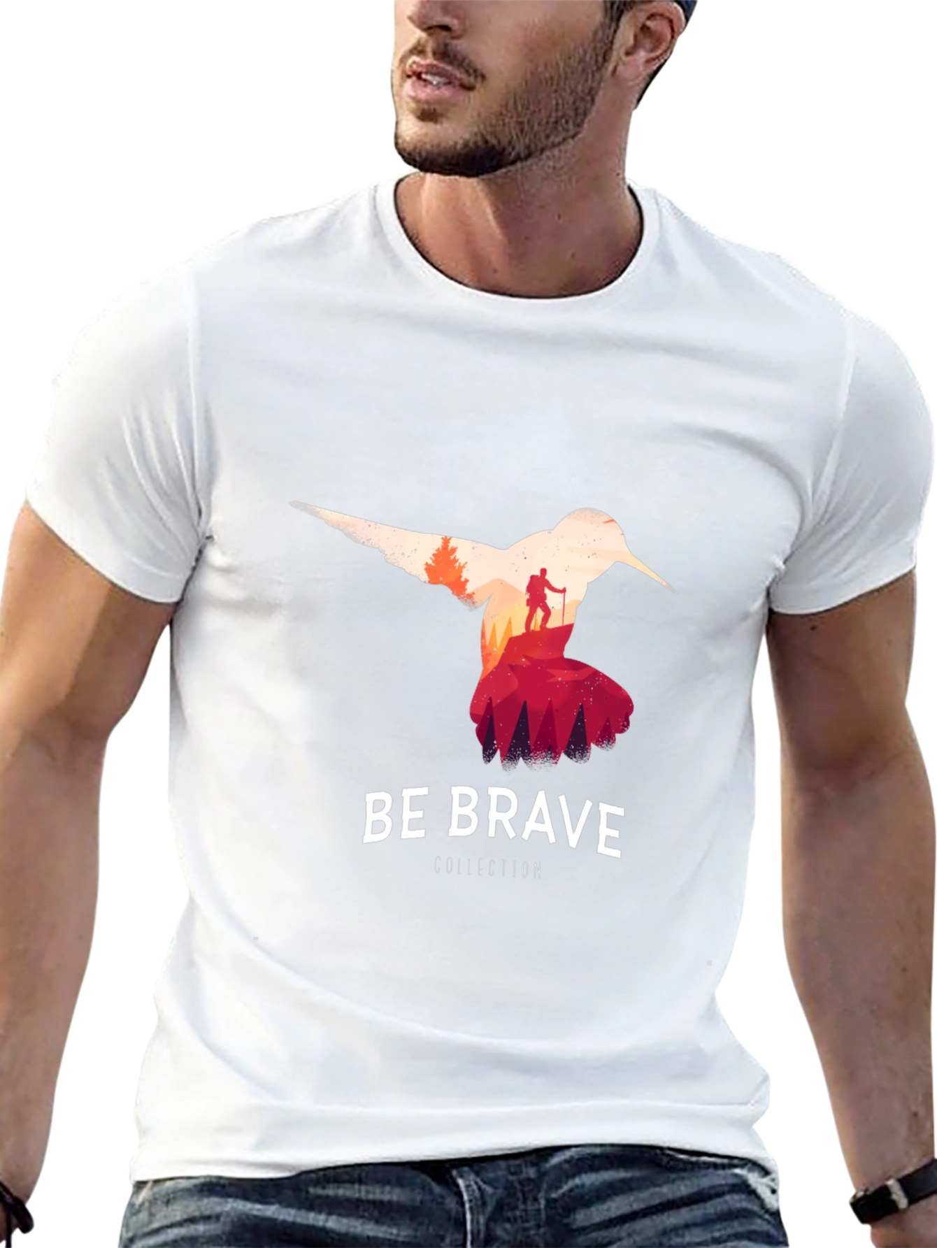 Be Brave Hummingbird Graphic T-Shirt