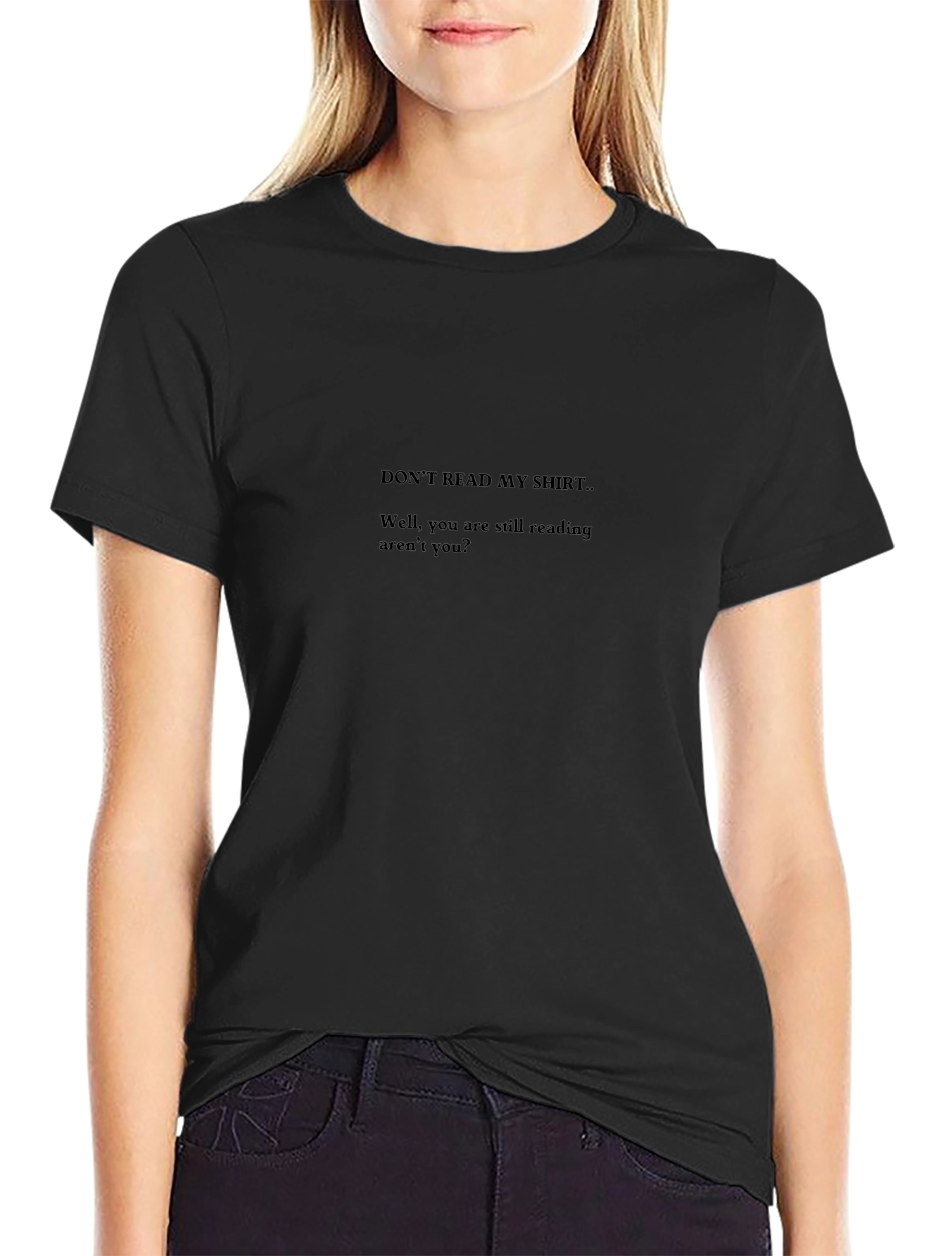 Black T-Shirt: Funny Slogan Tee for Men