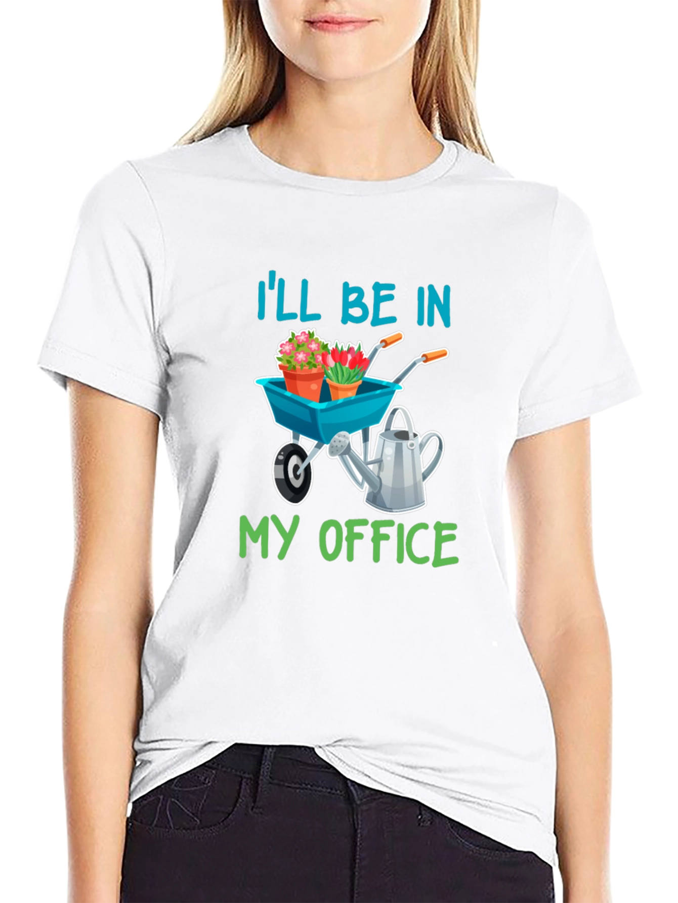 Gardeners Tee: Ill Be In My Office Garden Shirt