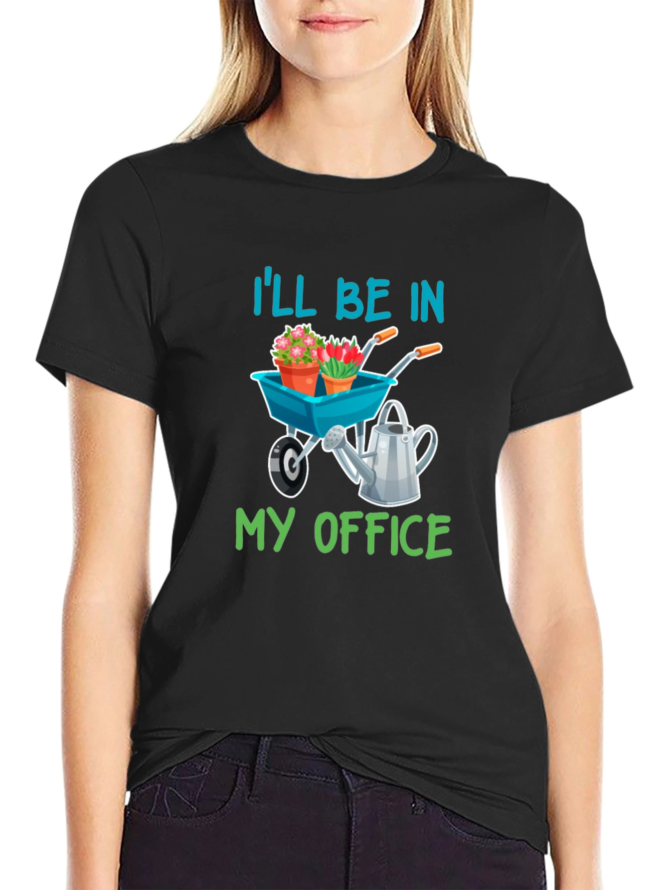 Gardeners Tee: Ill Be In My Office Garden Shirt