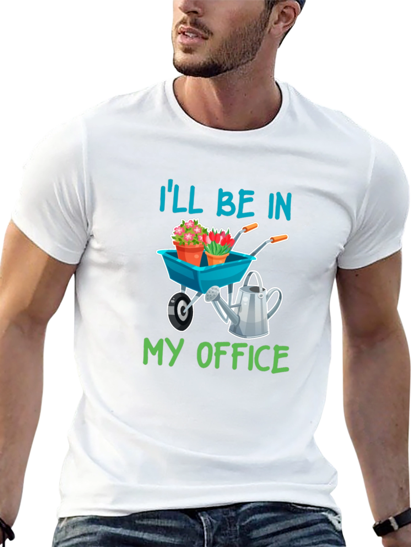 Gardeners Tee: Ill Be In My Office Garden Shirt