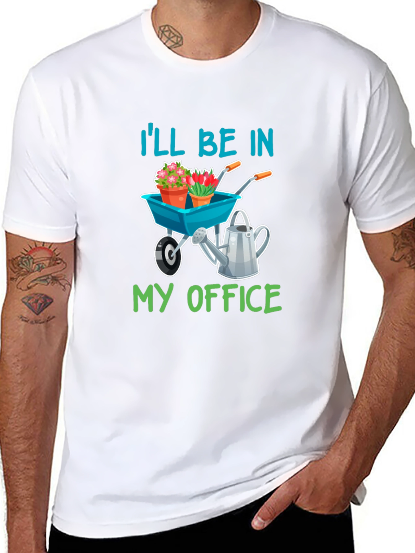 Gardeners Tee: Ill Be In My Office Garden Shirt