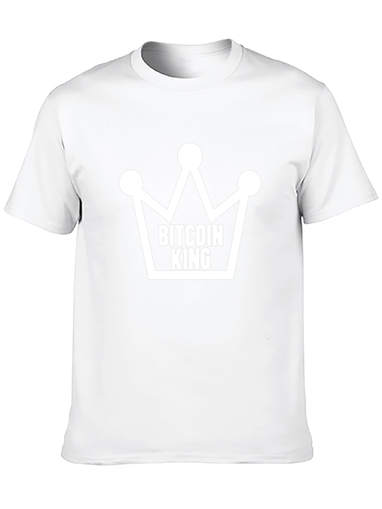 Bitcoin King T-Shirt - Crypto Crown Design