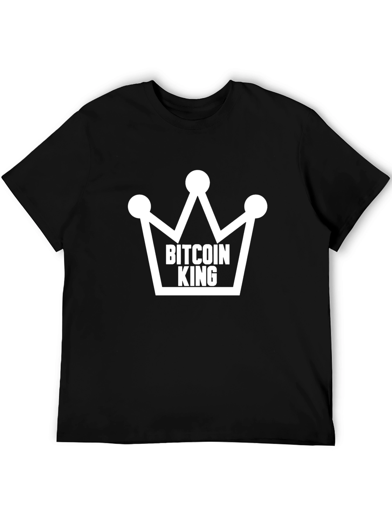 Bitcoin King T-Shirt - Crypto Crown Design