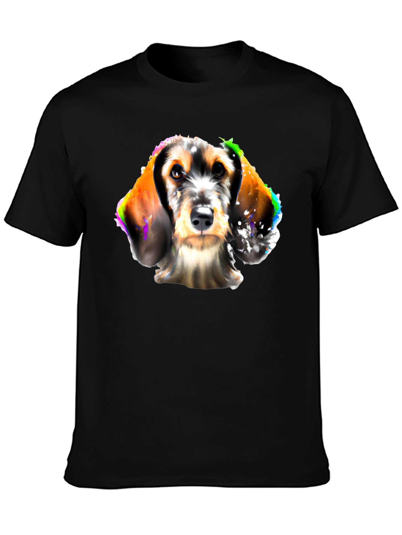 Dog Art Black T-Shirt